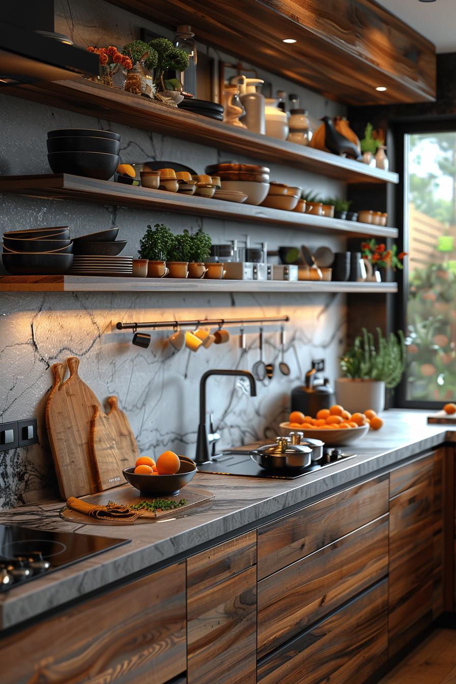15 unique in the middle of the century modern kitchen ideas 17 5. Stylish geometric dishes Displays-1