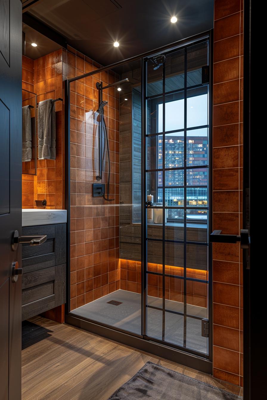 15 chic mid century modern bathroom ideas for timeless elegance 21 7. Stylish shower housing Inspiration-0