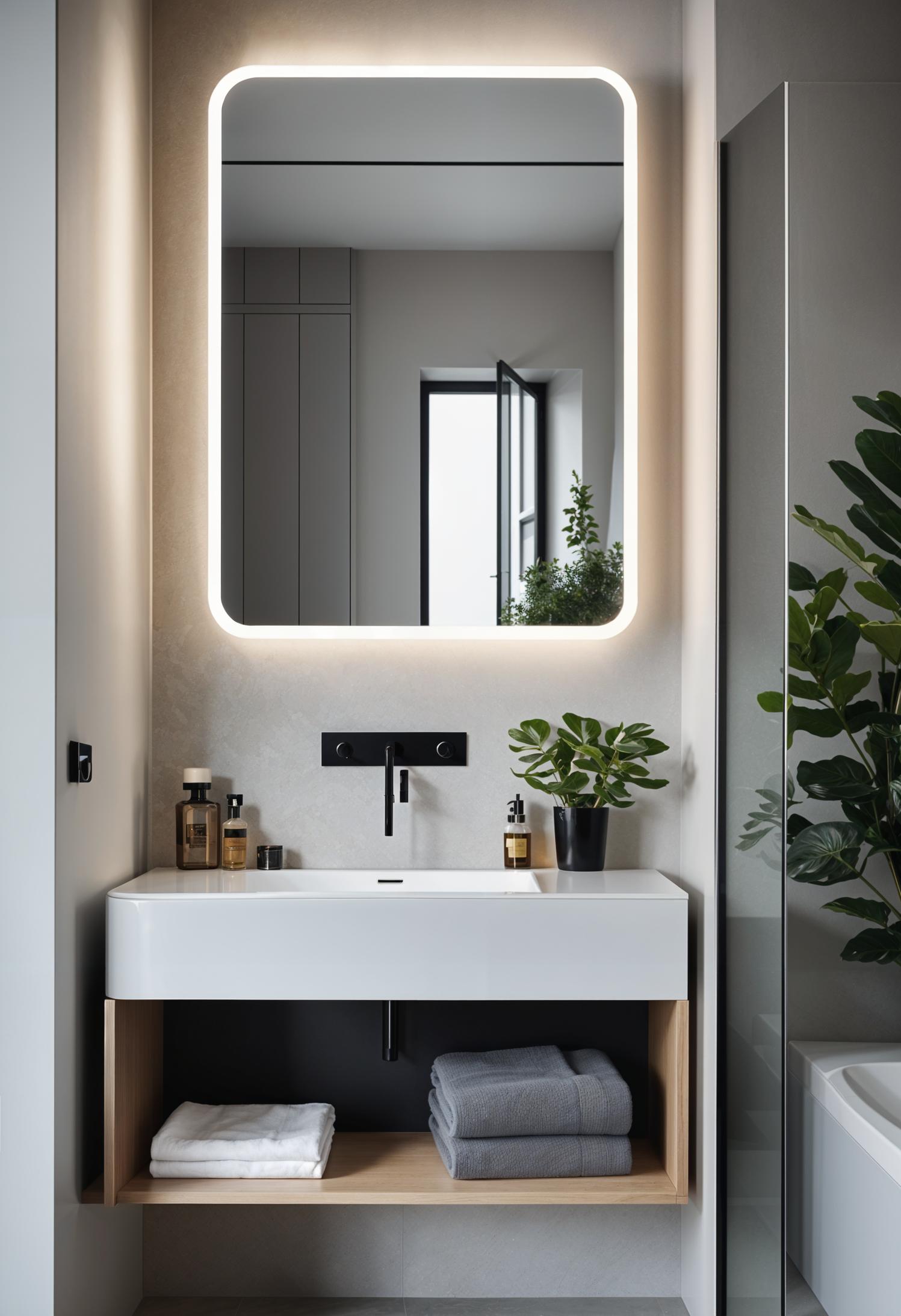 19 Genius Small Bathroom Ideas: Space Saving Hacks 11 5. Stylish memory: hidden cabinet mirror-0