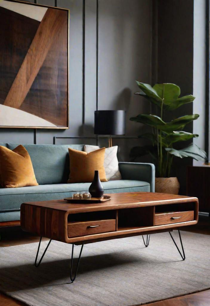 27 schöne Mitte des Jahrhunderts moderne Wohnzimmer 5 3. Stylish Teak Couchtisch-0