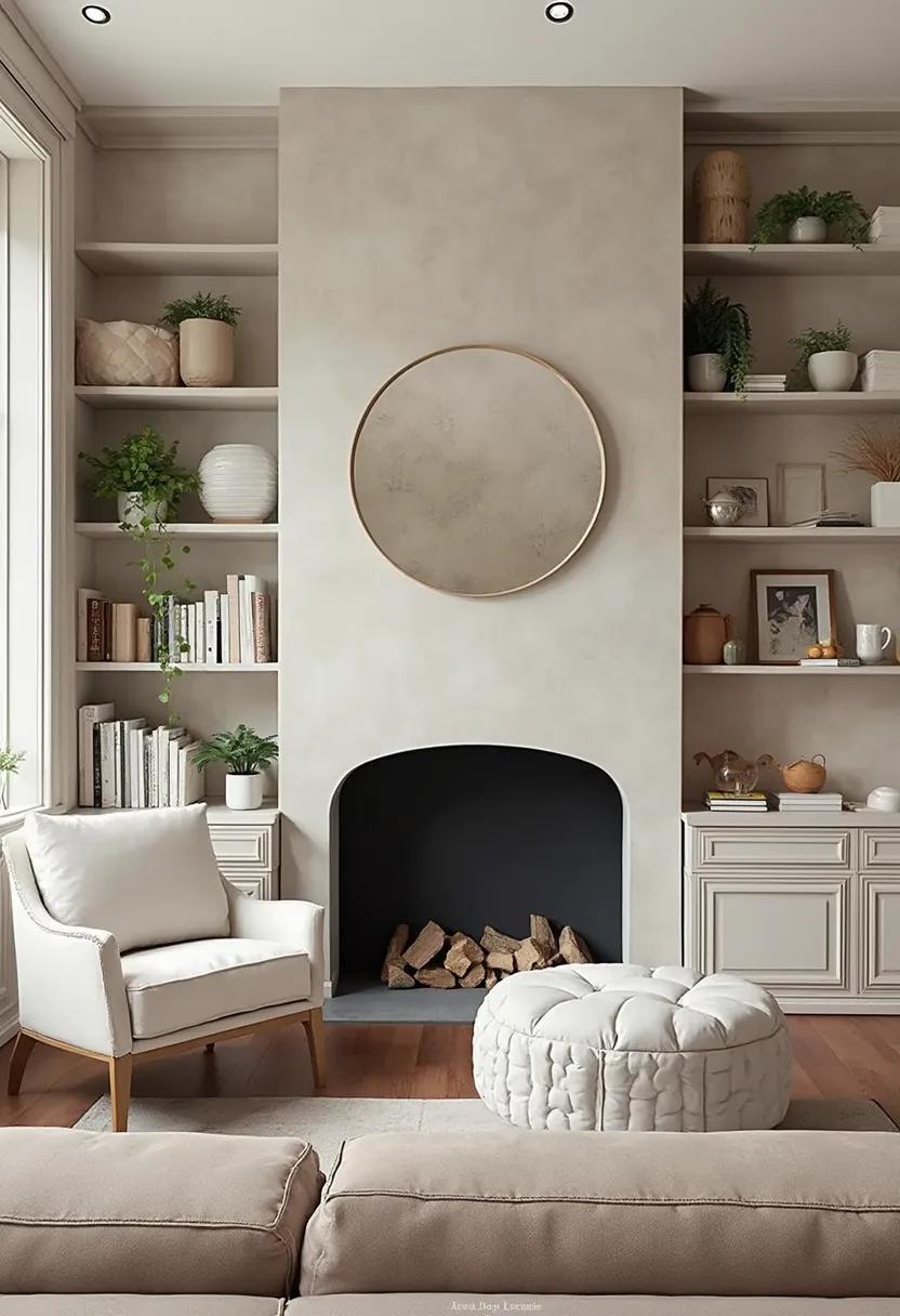 20 breathtaking living room wall decoration ideas 31 8. Stylish Wall Regal Decor Ideas-3