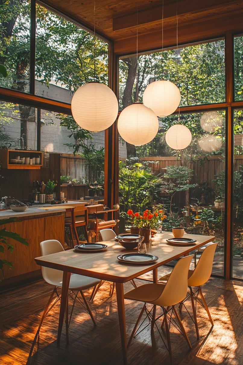 23 Breathtaking modern dining tables from the middle of the century, which you love 20 8. Sun lighting dining area: Accept Brilliance-0