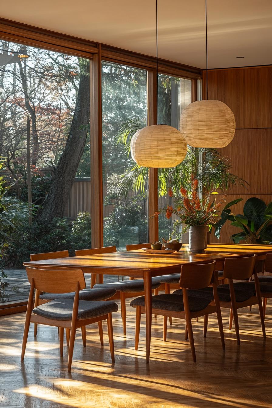 23 breathtaking modern dining tables from the middle of the century you will love 21 8. Sun lighting dining area: one of them brilliance-1