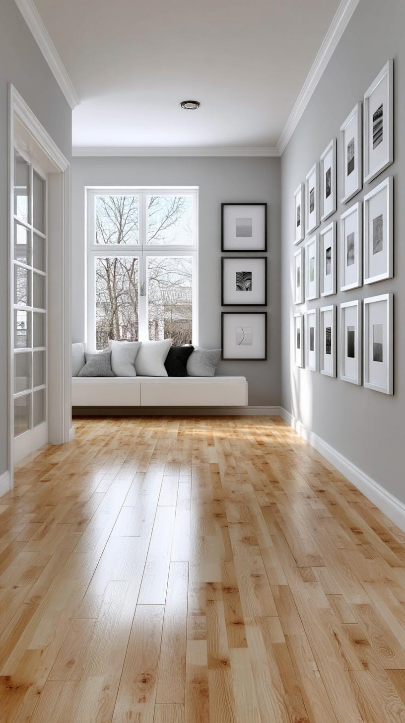 37 Gallery Wall Decor Ideas: Layouts And Styles to Elevate Any Room 5 1. Symmetrical grid layout with equal-sized frames in a perfect grid-2
