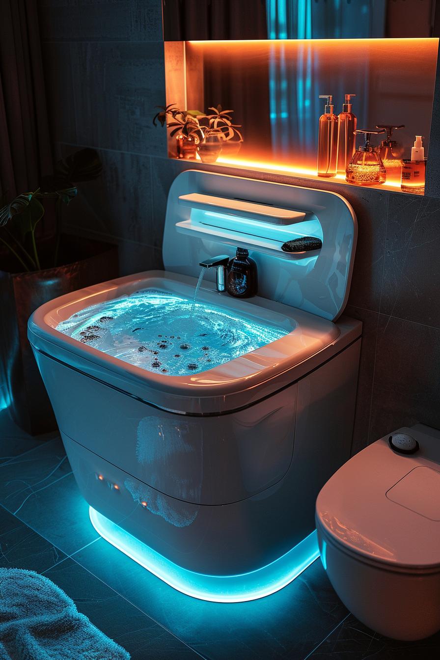15 beautiful bathroom designs to improve your space 33 14. Tech-improved Vanity Designs-0