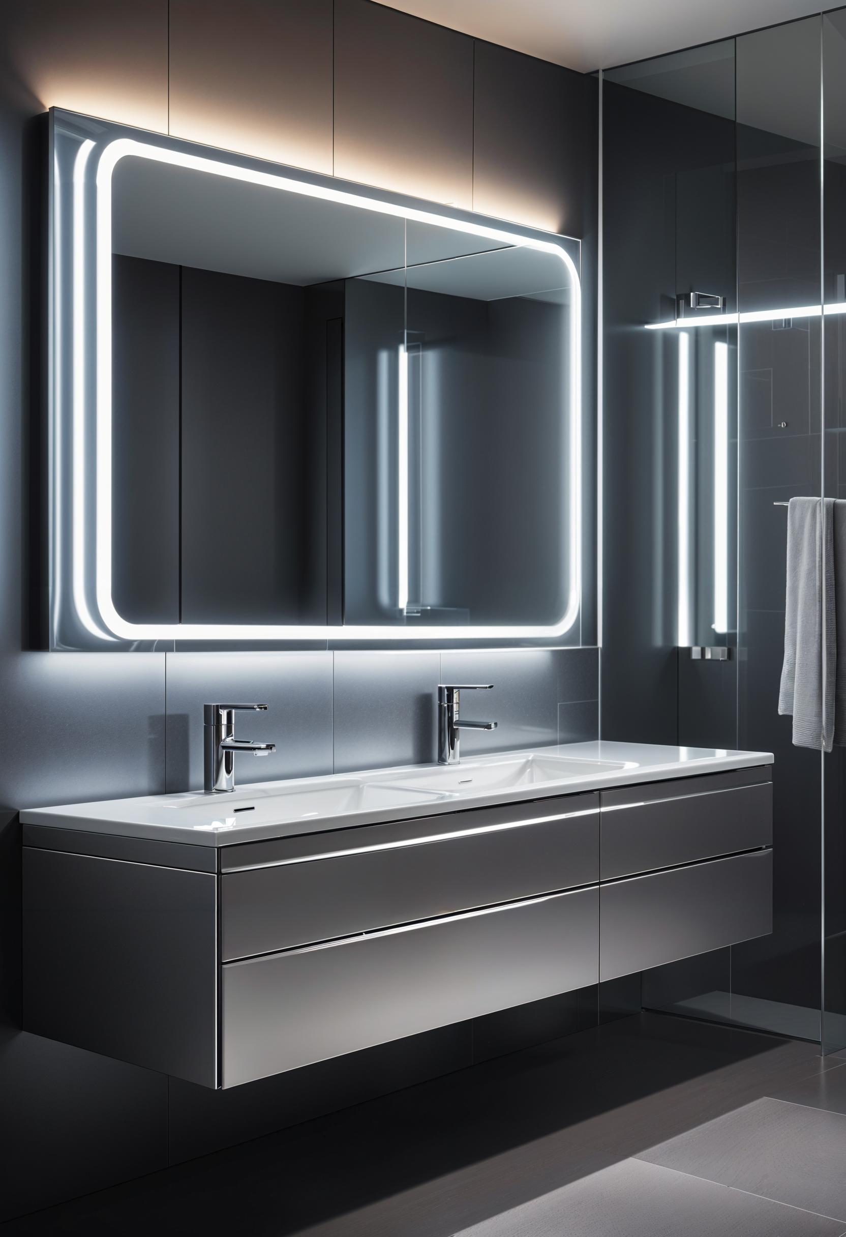 15 beautiful bathroom designs to improve your space 34 14. Tech-improved vanity design-1