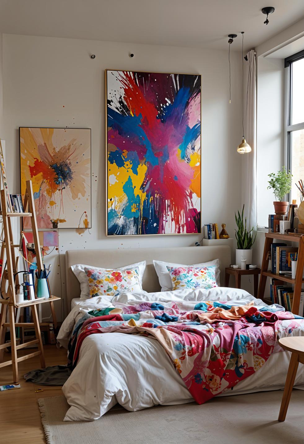 21 super sweet bedroom ideas for teenage girls 25 9. Teen artist studio with painting Corner-0