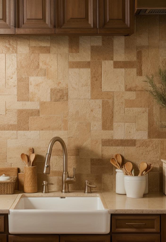 35 Stunning Kitchen Backsplash Ideas: Creative and Eye-Catching Designs 15 8. Terracotta Herringbone Inspiration-0