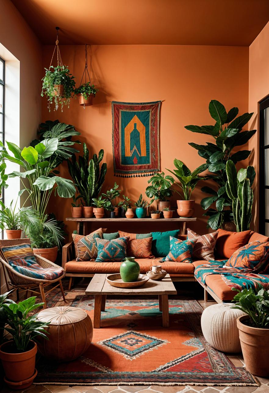 19 unique earthy living room ideas for a cozy new preparation 31 31 9. Terracotta-inspired versatile living vibe-2