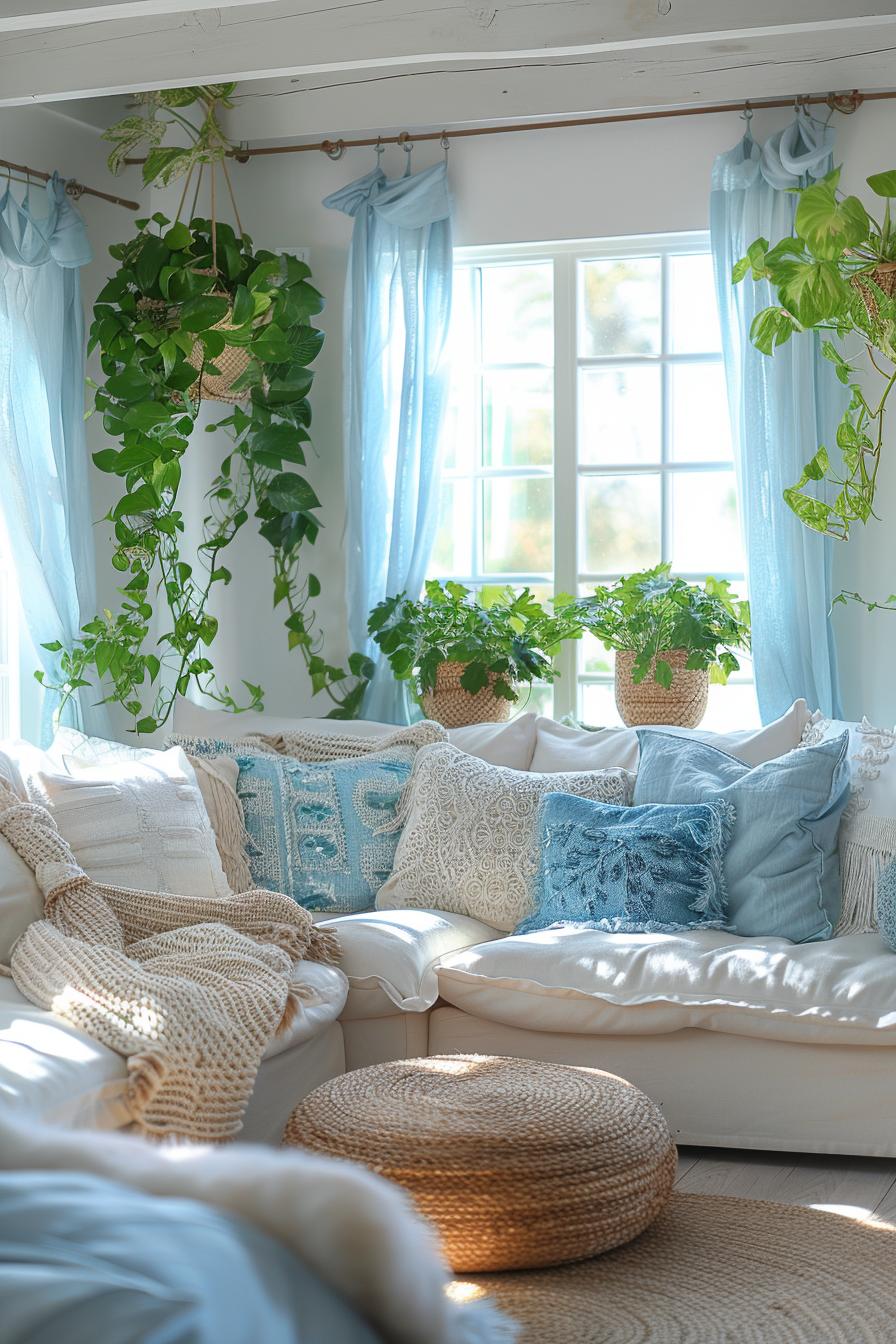 15 breathtaking boho coastal living room ideas for a beach house 22 22 22 7. Terracotta pot inner plant display-2