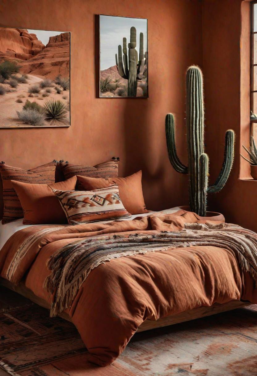 48 Super Cute Dream Room Inspirations for Ultimate Coziness! 53 40. Terracotta Southwest Dream Room Inspiration-0