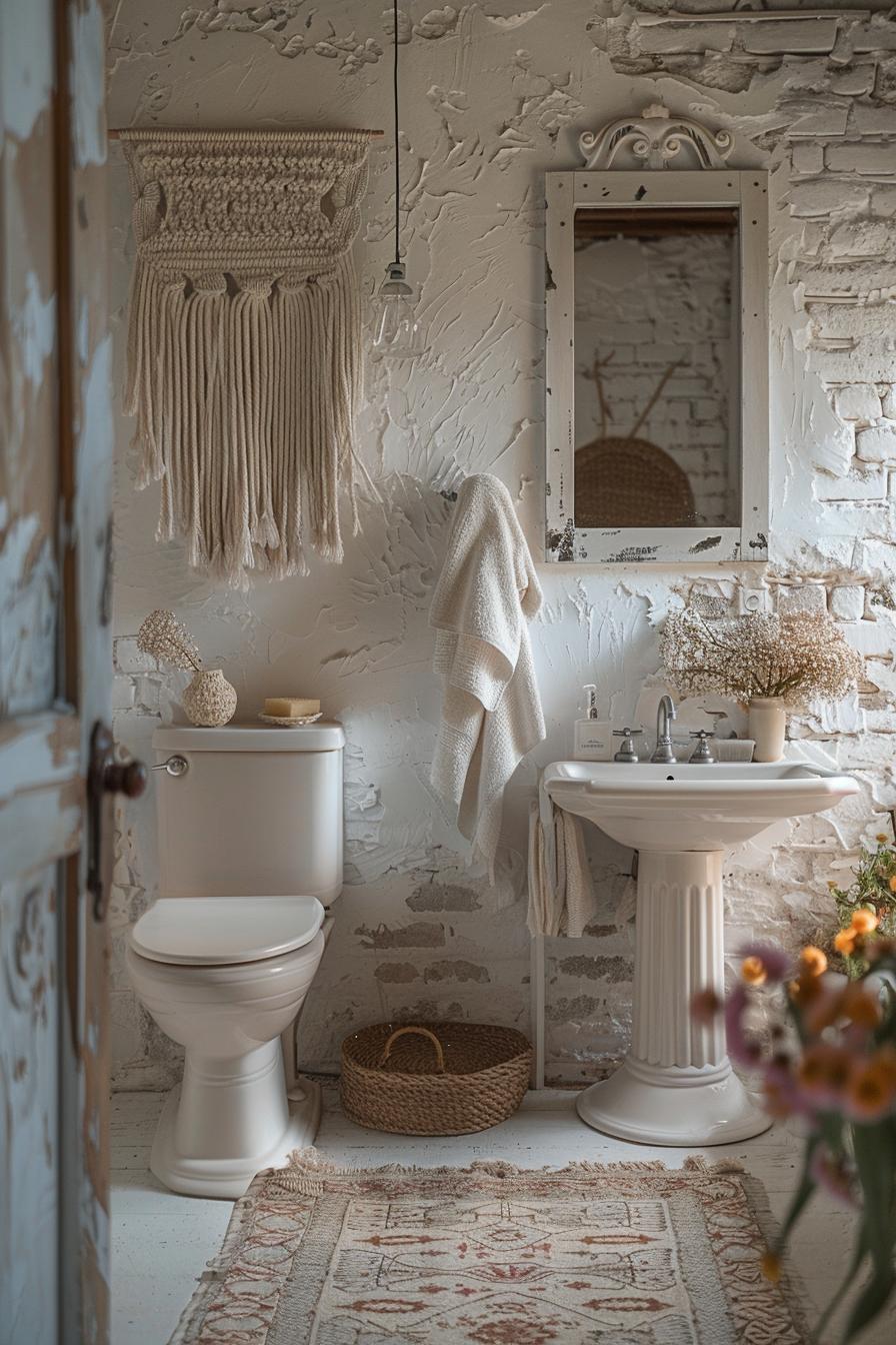 21 Breathtaking bathroom wall decoration ideas to inspire them 7 4 .. texture fiber art for bathroom-0