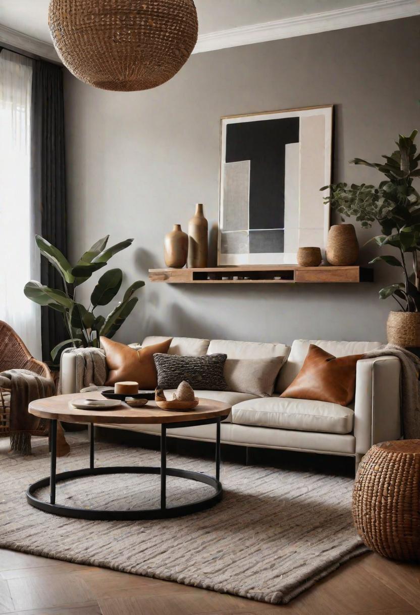 37 Cozy Contemporary Living Room Ideas: Modern Elegance 35 33. Textural Mix in Living Room-0