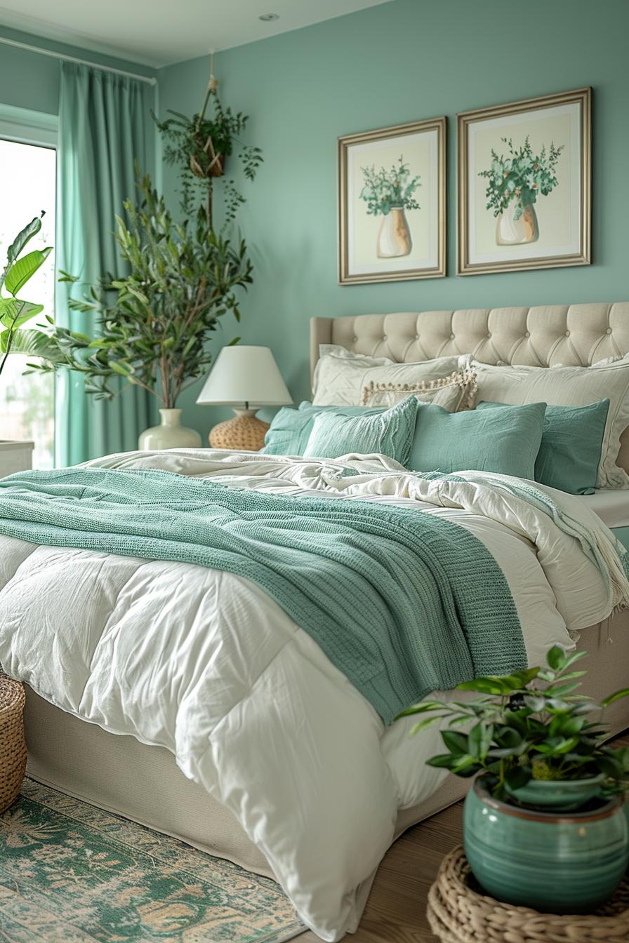 23 Trendy Boho Coastal Bedroom Ideas that you will love 10 3 .. structured coastal bed linen layer-1