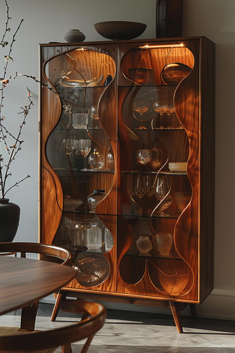 15 unique in the middle of the century modern kitchen ideas 22 7. Structured glass cabinet door Inspiration-1