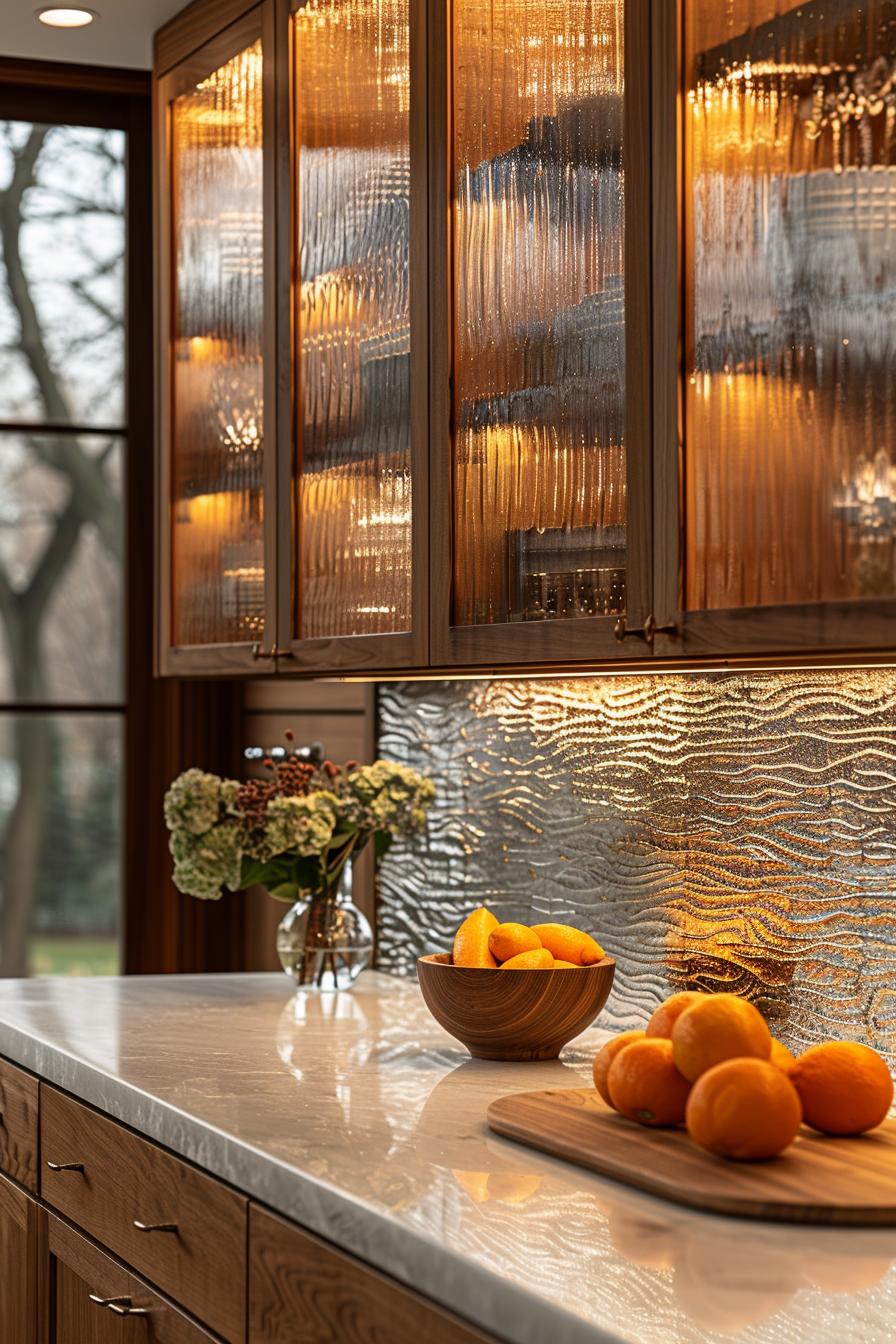 15 unique in the middle of the century modern kitchen ideas 23 7. Structured glass cabinet door Inspiration-2