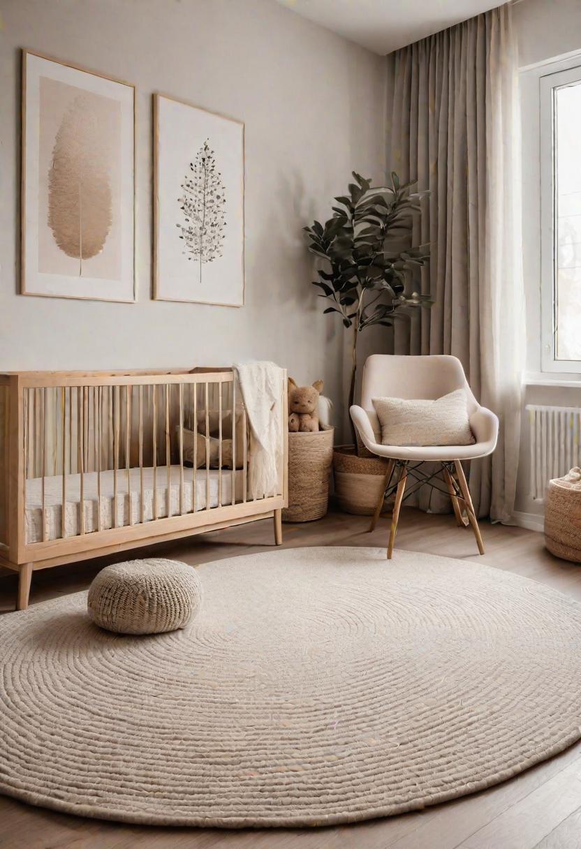 37 Sleek Minimalist Nursery Ideas: Modern, Serene Designs 13 10. Textured Monochrome Nursery Rugs-0