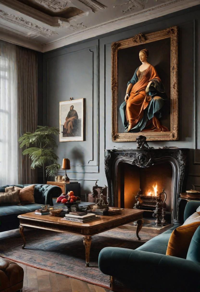 43 Modern Living Room Inspirations: Chic, Spacious, and Vibrant 35 33. Timeless Elegance and Vintage Charm-0