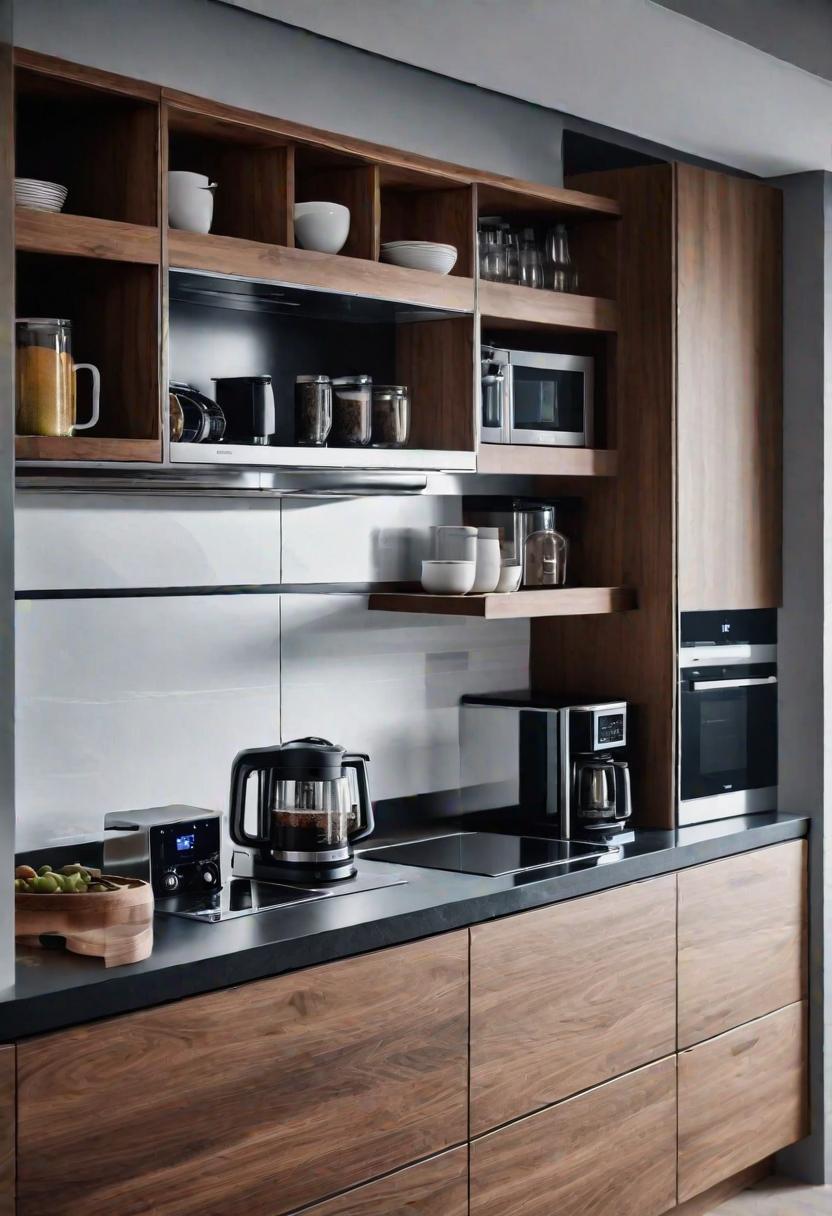 39 Clever Small Kitchen Ideas: Maximize Your Space with Stylish and Functional Designs 33 24. Tiny Kitchen Appliance Garage-0