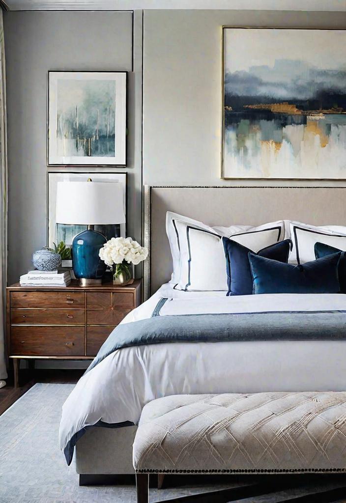 25 enchanting main bedroom decoration ideas for 2024 15 10. Tranquil Art Display-0
