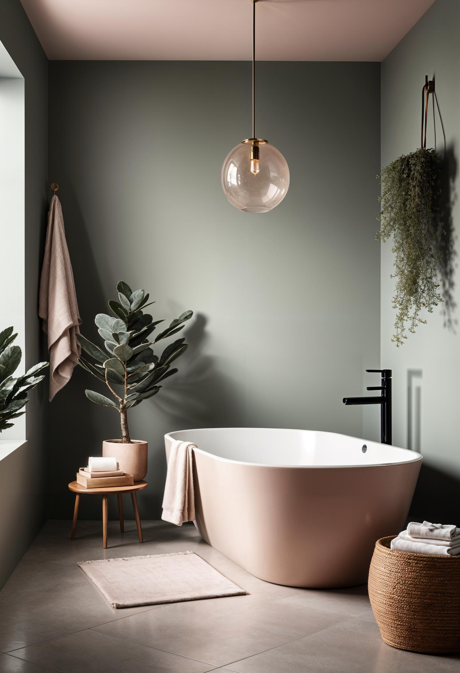 20 aesthetic bathroom designs for your home processing 21 12. Querquiler sage and blushing oasis-1