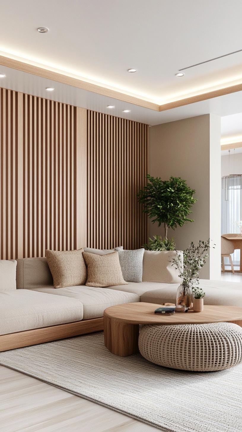15 new Japandi living room ideas that you will love 11 4. Tranquil Sliding Shoji screen doors with Nordic Akzenten-1