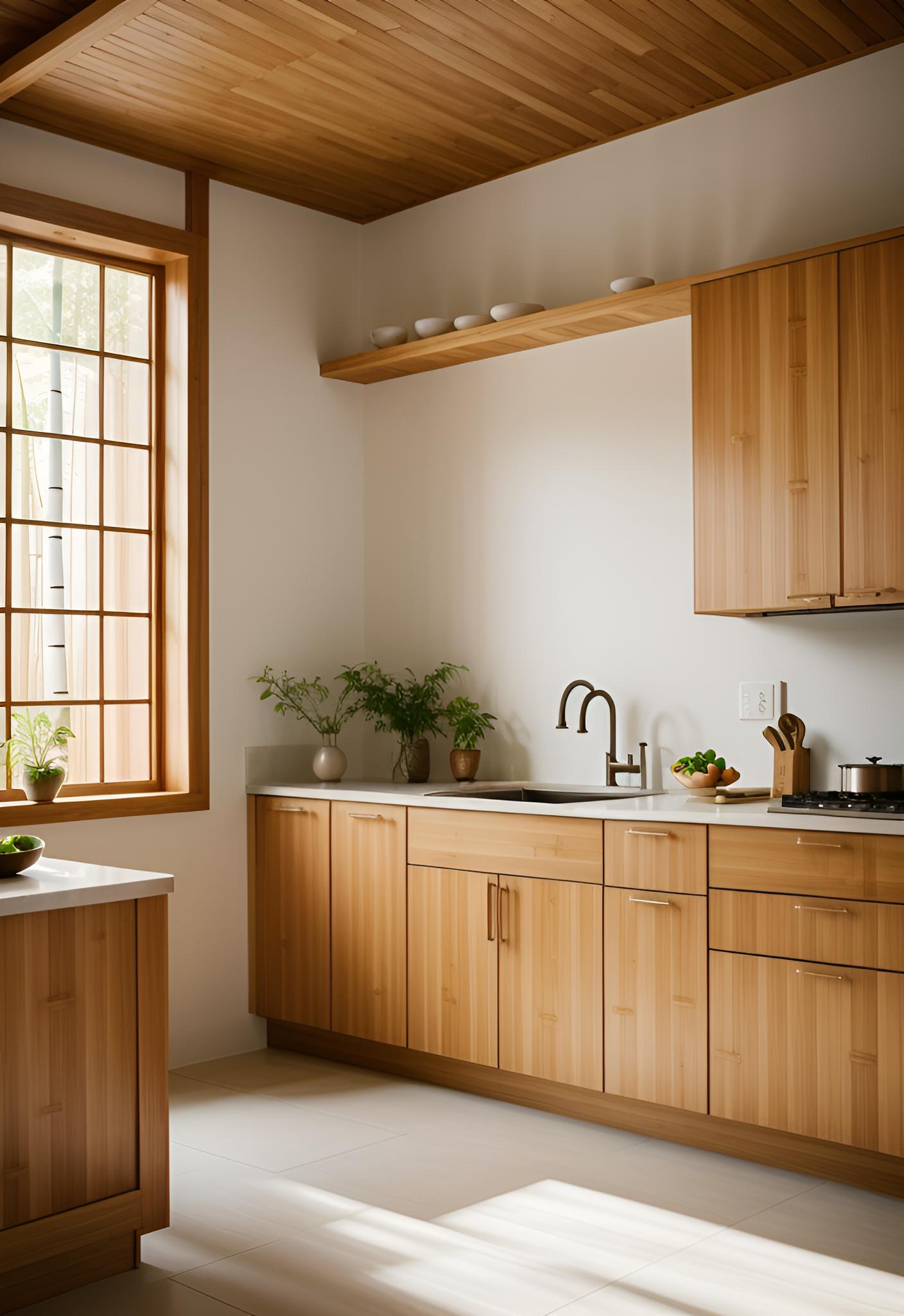 45 Timeless Kitchen Design Ideas for Everlasting Style 26 22. Tranquil Zen Kitchen Design-0