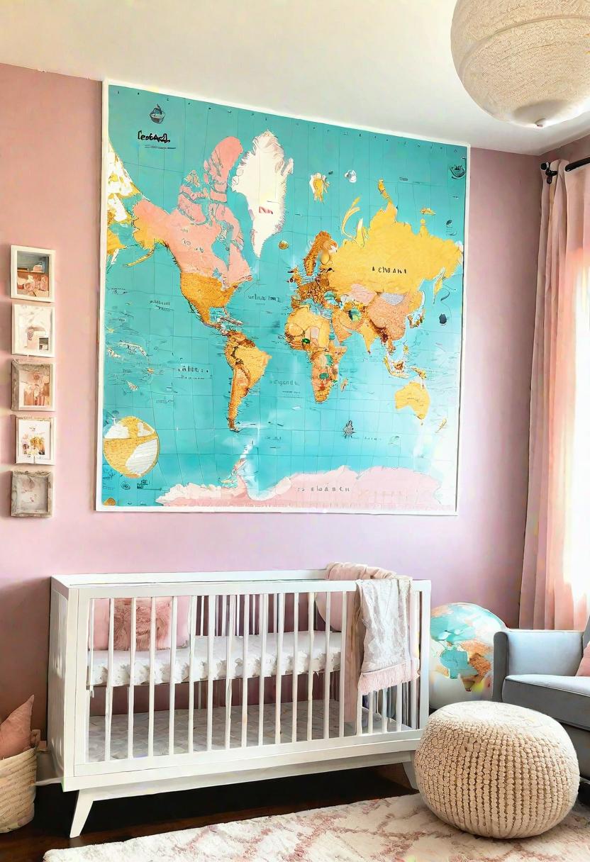 33 Enchanting Girl Nursery Ideas: Chic Decor for Her First Room 26 20. Travel-Themed Girl Nursery-0