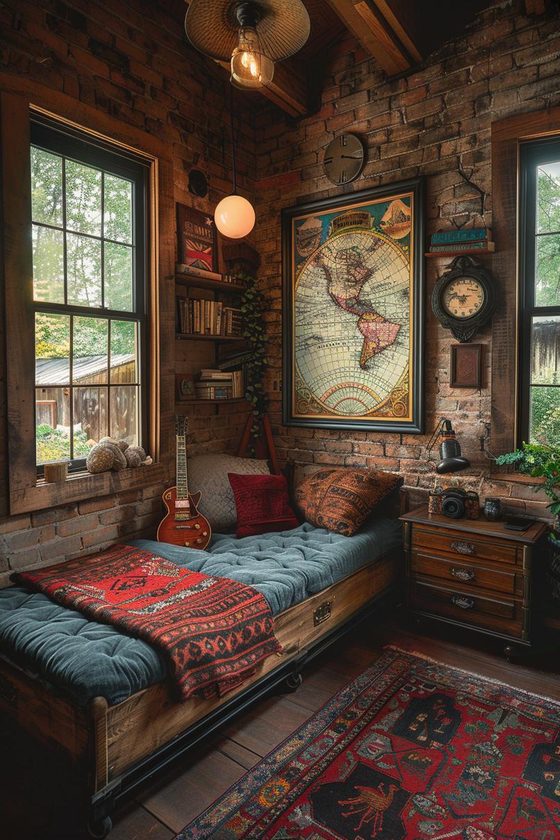 19 ideas for creative dormitory for boys 29 29 13. Travel-inspired gallery wall ideas-1