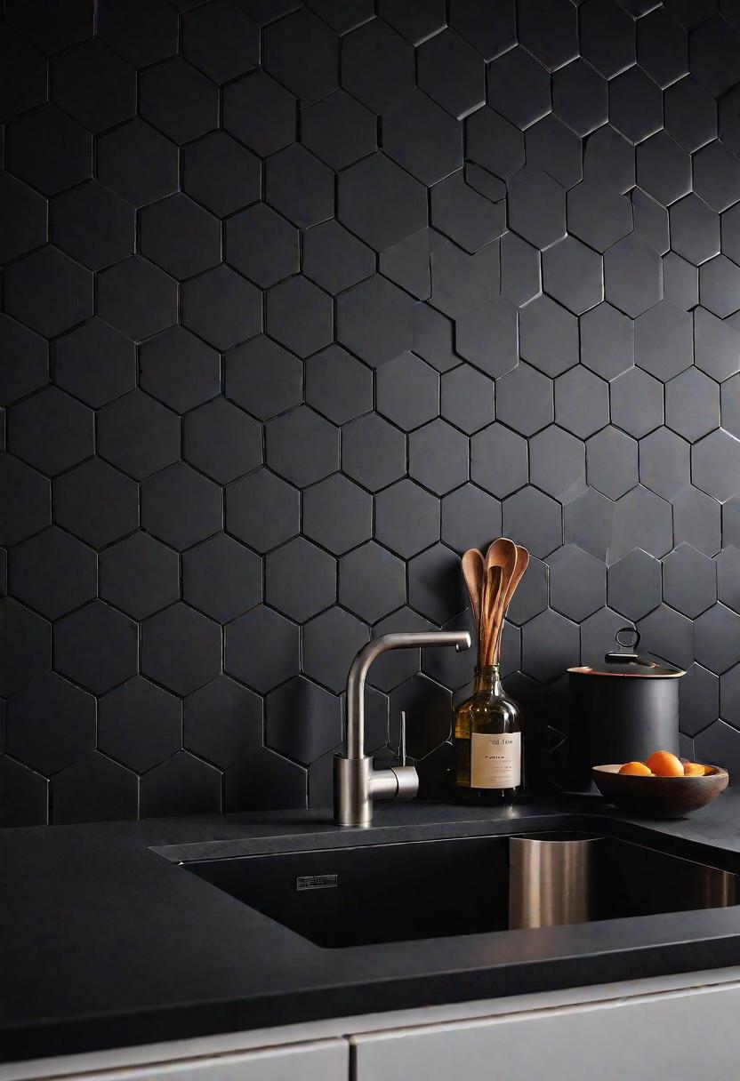 35 Stunning Kitchen Backsplash Ideas: Creative and Eye-Catching Designs 18 10. Trendy Hexagon Backsplash Tiles-1