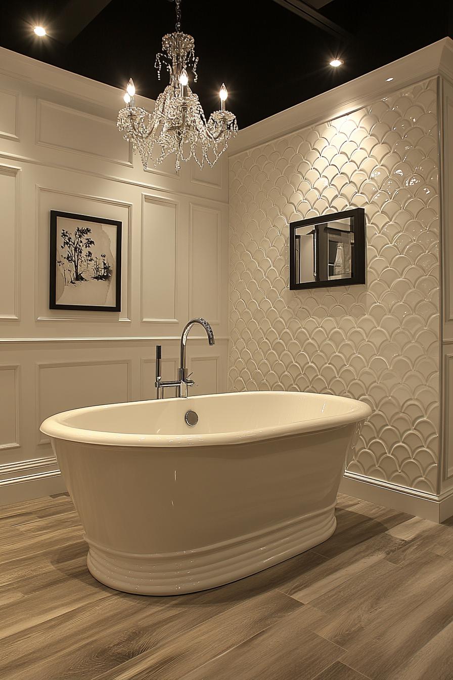 15 new bathroom design trends for 2024 and 2025 19 6. Trendy structured tile pattern-0