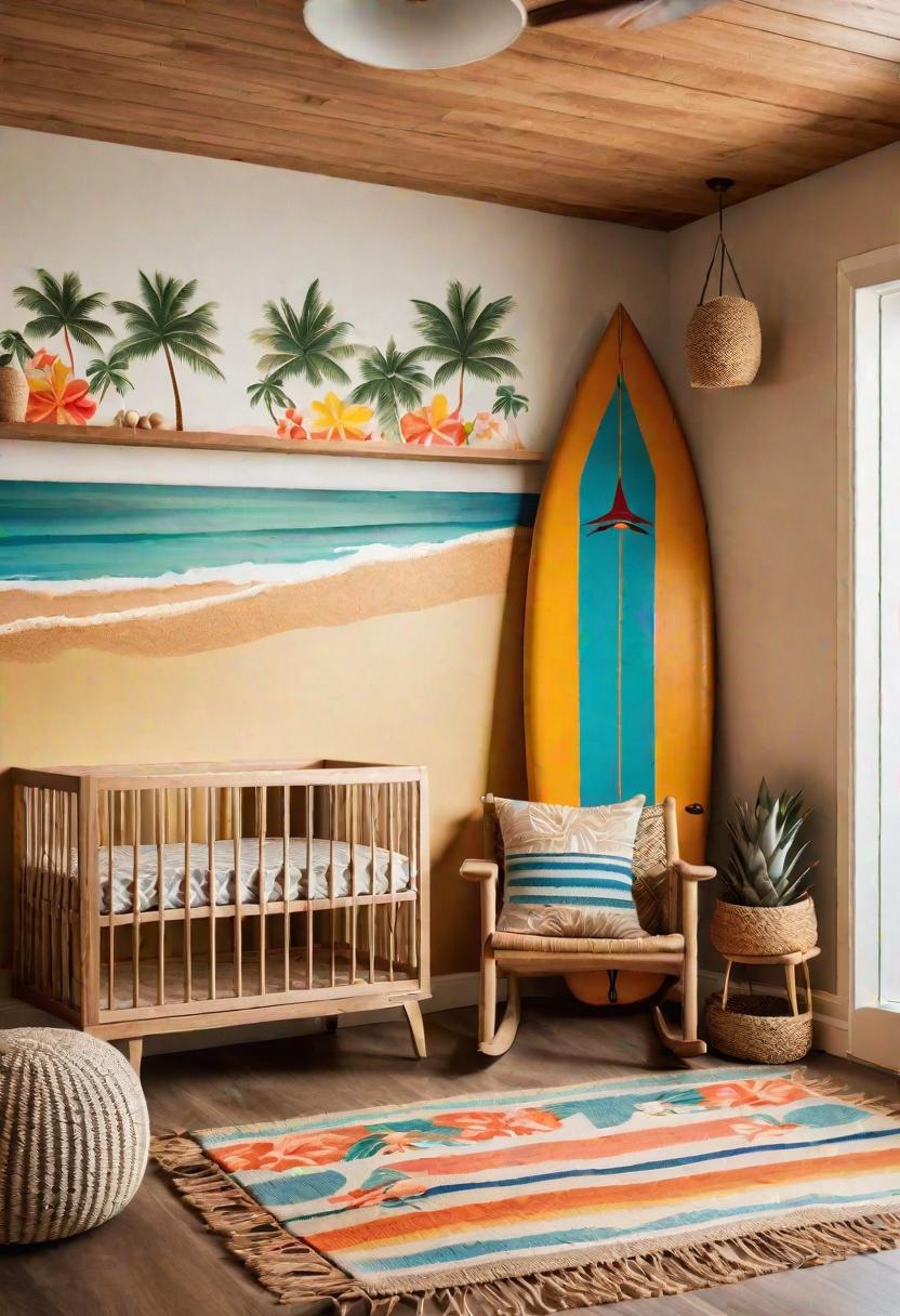 61 Dreamy Nursery Room Inspirations: From Cozy Corners to Whimsical Themes 81 58. Tropical Nursery Room Inspiration-0