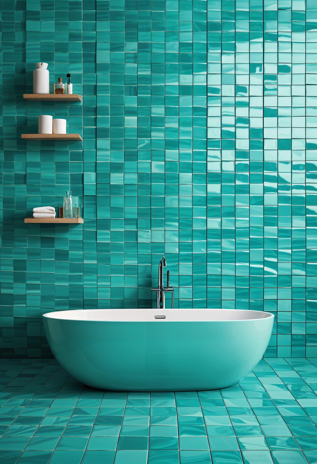 19 trendy bathroom tiles ideas, the WoW 23 12. Turquoise-colored oceanic tile inspiration-0