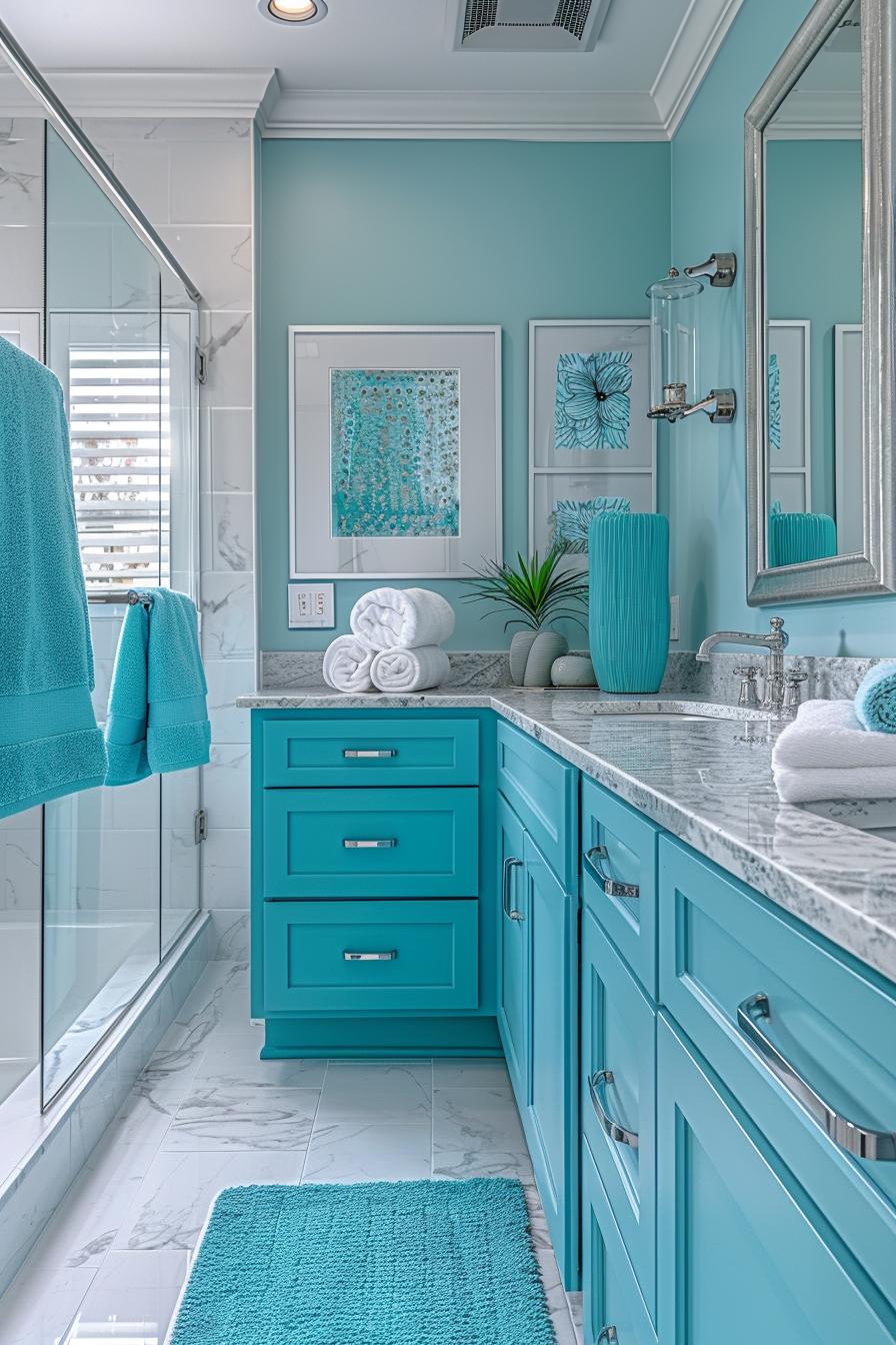 15 trendy bathroom colors for a breathtaking makeover 21 8. Turkish refreshment: bathroom color inspiration-0
