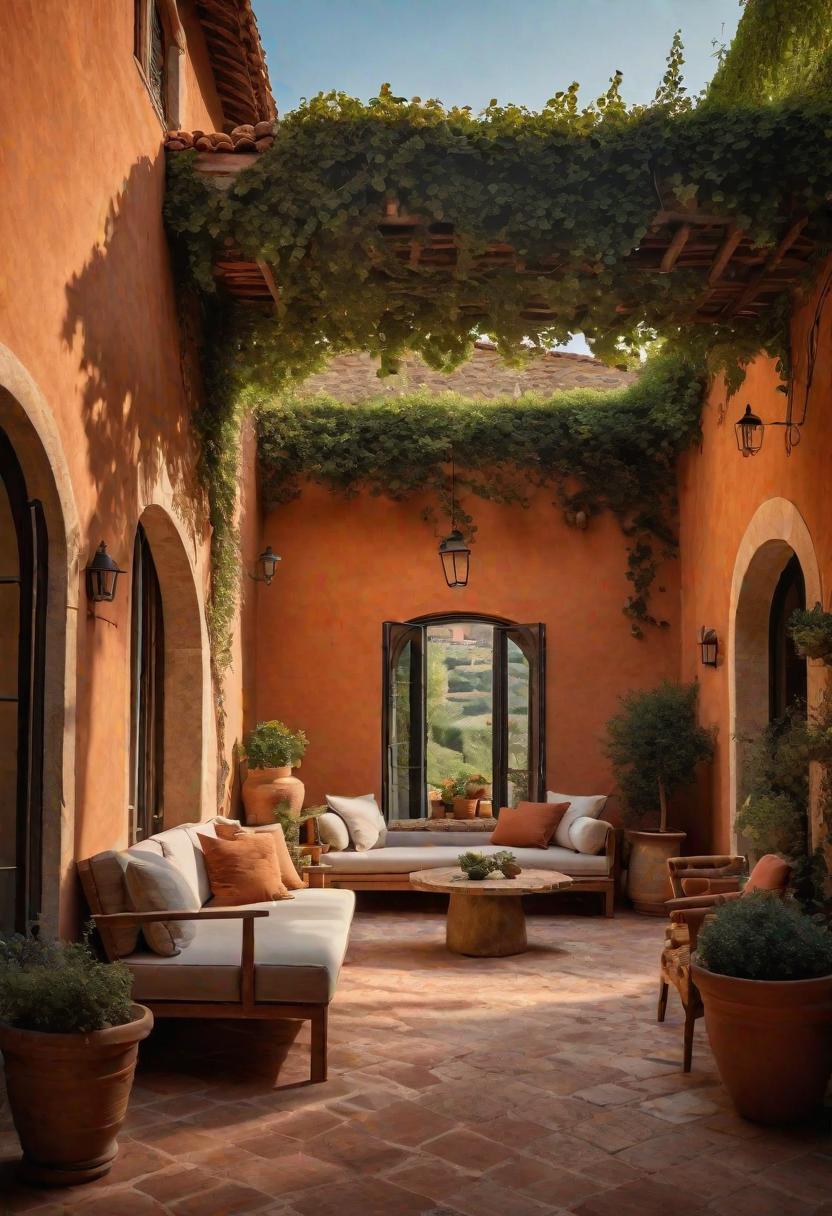 45 Warm & Inviting Cozy Living Room Ideas for Ultimate Relaxation 26 24. Tuscan Terrace Delights-0