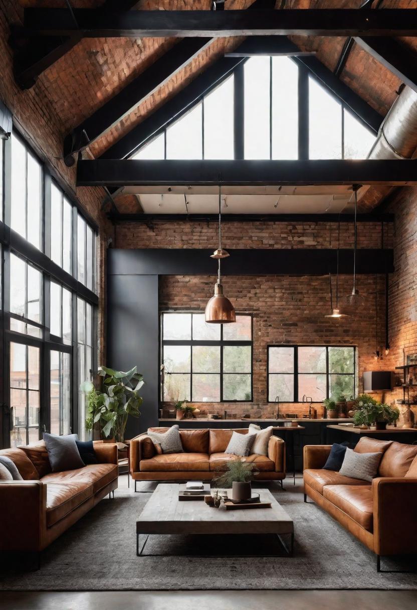 49 Modern Living Room Ideas: Create a Contemporary Haven 4 2. Urban Industrial Living Room Inspiration-0