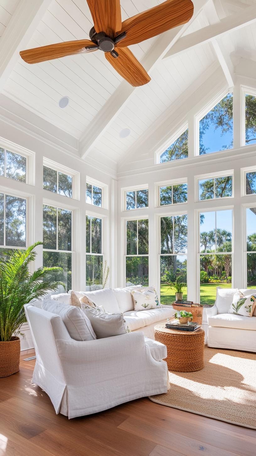 20 unique coastal farmhouse living room ideas, the woW 17 5. Use light laundry in seats to remind an airy ambience by the sea