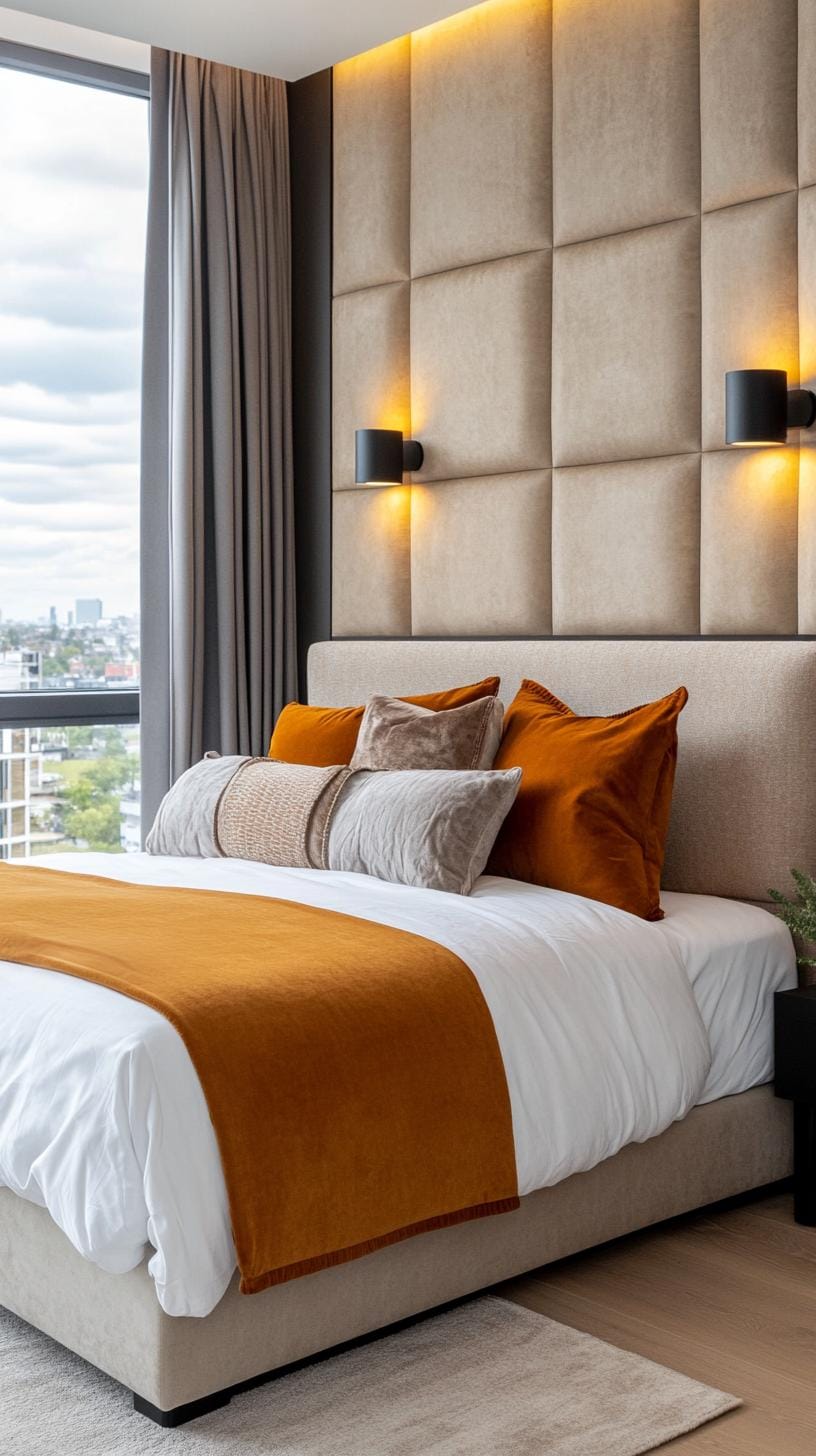 20 new minimalist bedroom ideas to inspire your 2025 refreshment 30 30 9. Velvet textures: Integrate rich, soft textures into minimalist arrangements-0