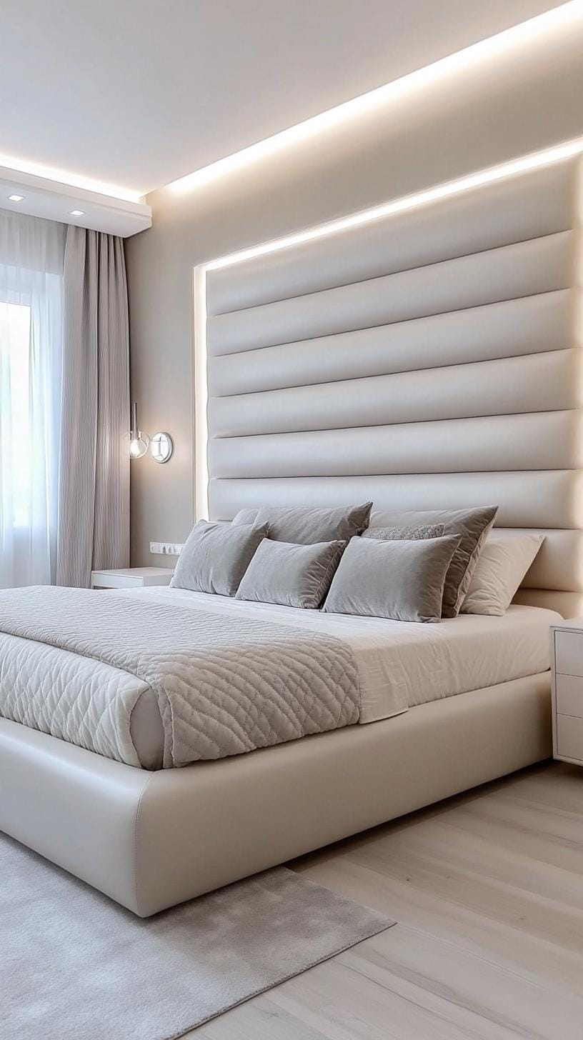 20 new minimalist bedroom ideas to inspire your 2025 refreshment 32 32 9. Velvet textures: Integrate rich, soft textures into minimalist arrangements-2