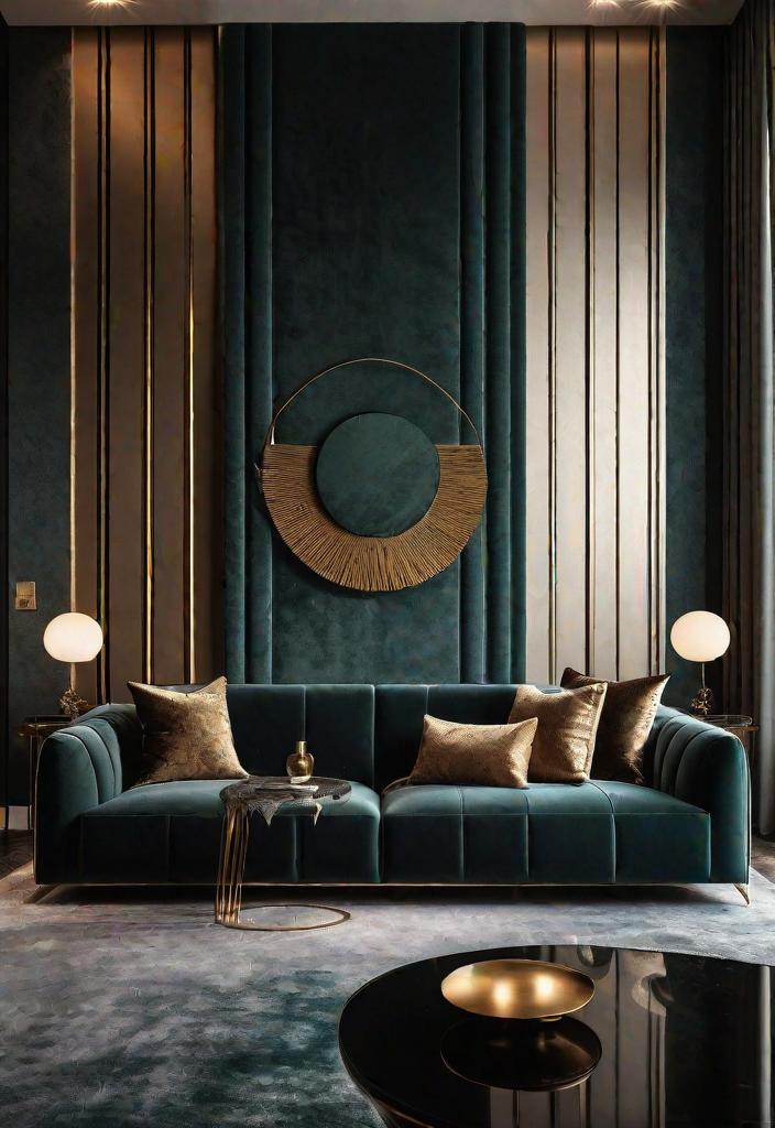 40 Breathtaking accent walls in living room Ideas 18 15. Velvet Wall Panels-0