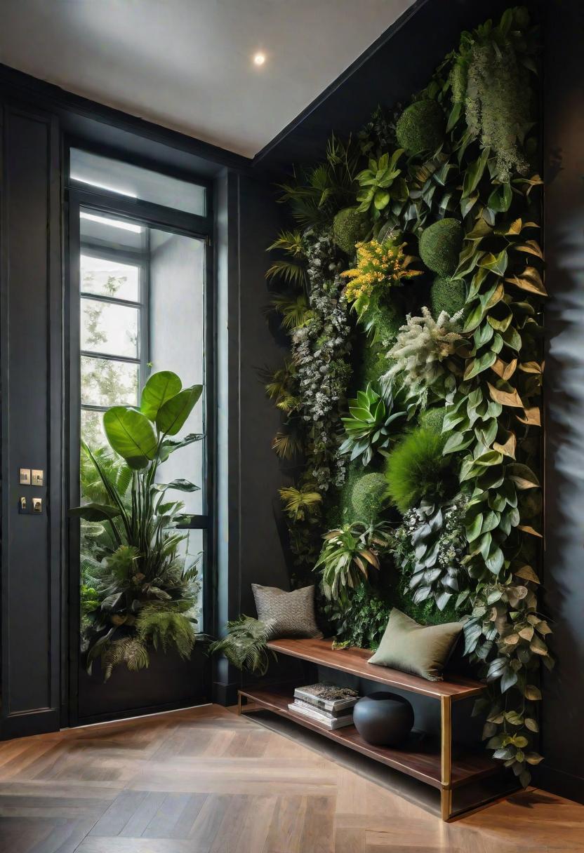 39 Chic Small Entrance Hall Ideas: Creative Solutions for Welcoming Spaces 6 4. Vertical Garden Wall Ideas-0