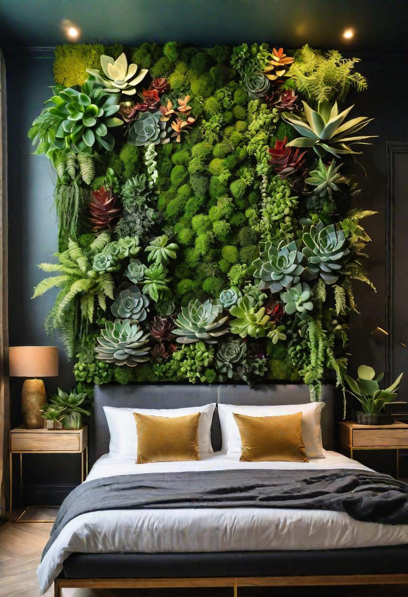 61 Inspiring Bedroom Wall Decor Ideas: Transform Your Space into a Dreamy Retreat 30 28. Vertical Garden Wall Ideas-0
