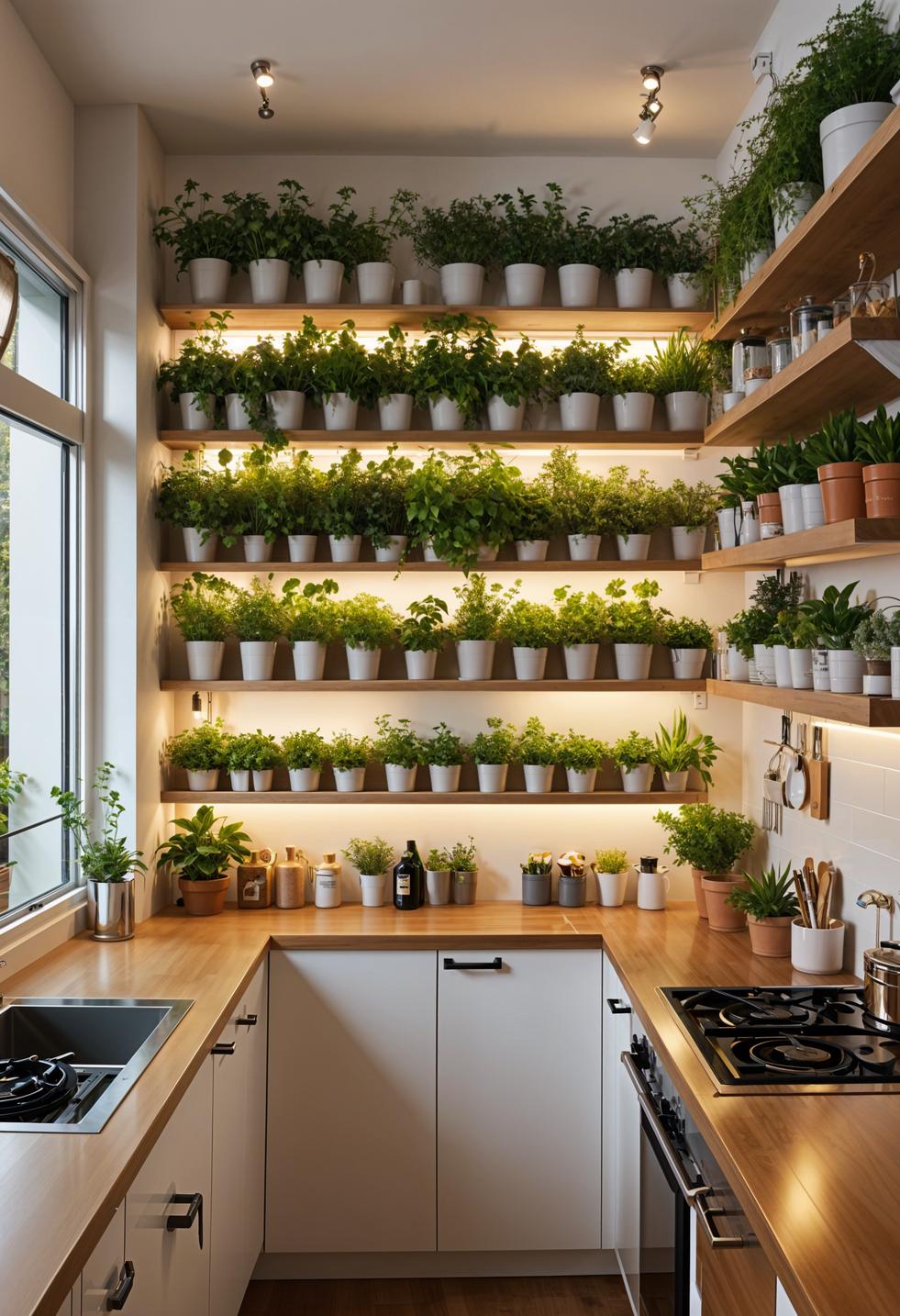 20 Genius tiny kitchen ideas for small apartments 4 1. Vertical herb garden Solution