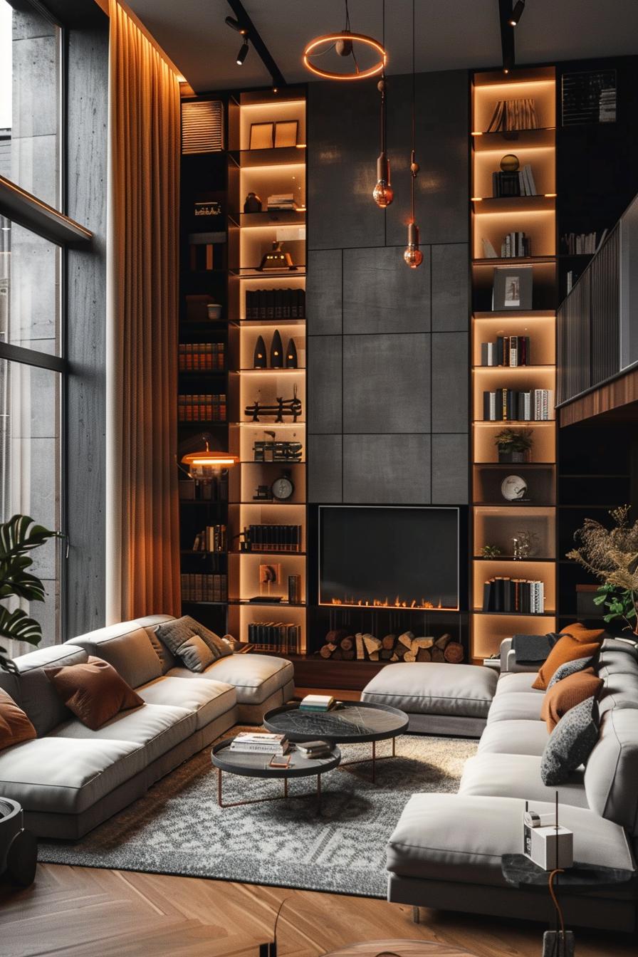 25 Genius Tiny Living Room Ideas 65 20. Vertical space maximization Ideas-3