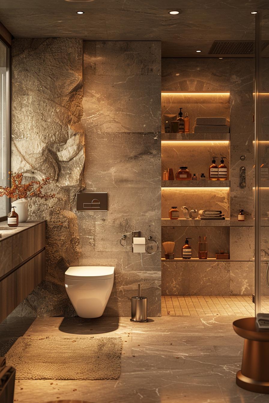 15 Genius & beautiful bathroom shelf ideas you have to see 33 15. Vertical memory solutions-0
