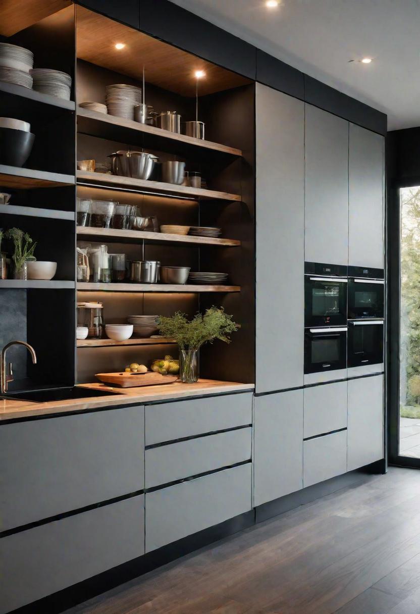 39 Cutting-Edge Modern Kitchen Design Ideas: Contemporary Style 33 25. Vertical Storage Solutions-1