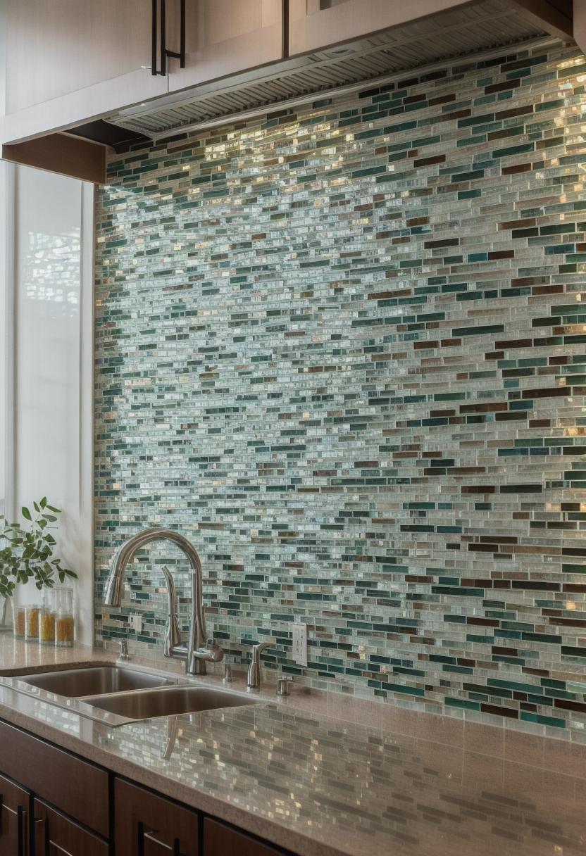 35 Stunning Kitchen Backsplash Ideas: Creative and Eye-Catching Designs 14 7. Vibrant Glass Mosaic Backsplashes-2