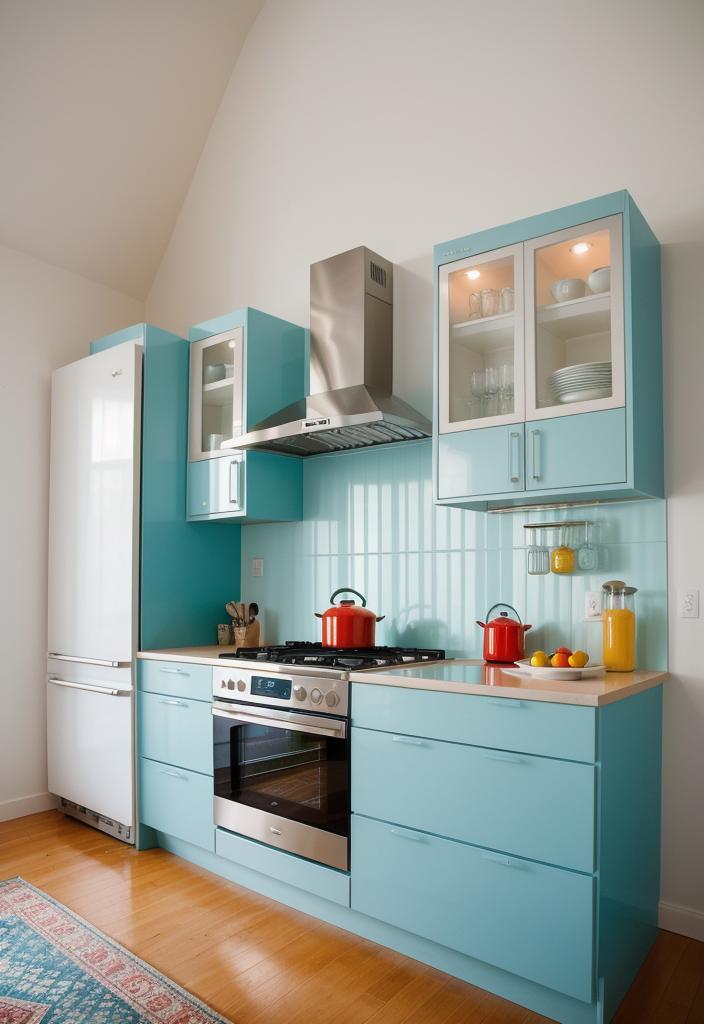 39 Cutting-Edge Modern Kitchen Design Ideas: Contemporary Style 27 20. Vibrant Kitchen Appliances: Adding Personality-1