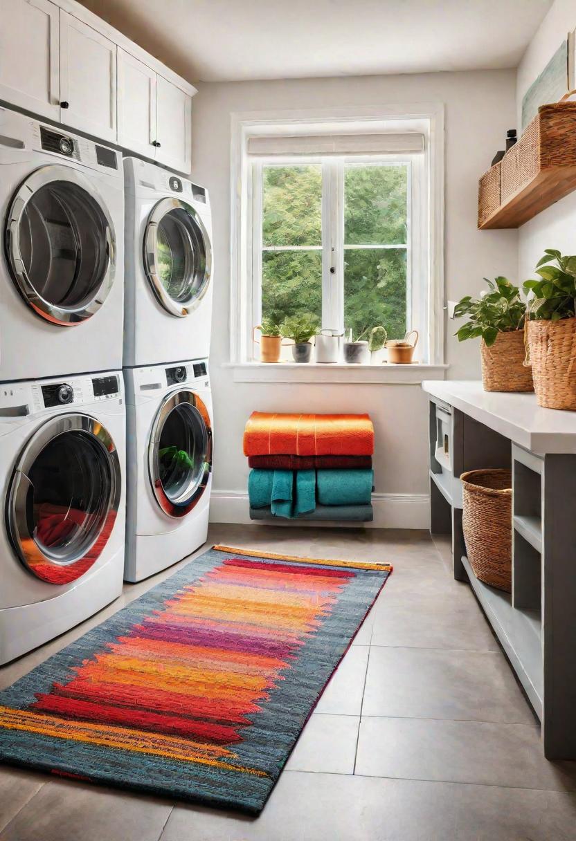 19 place saving small laundry room ideas: functional and stylish 17 12. Lively carpets for small rooms