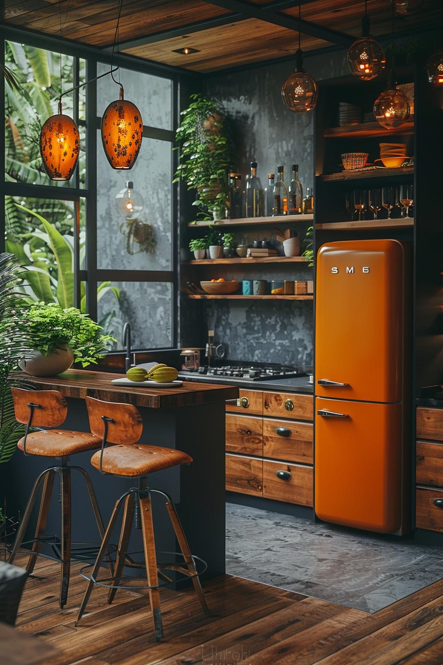 15 unique in the middle of the century Modern kitchen ideas 27 9. Living SMEG fridge Showcase-0